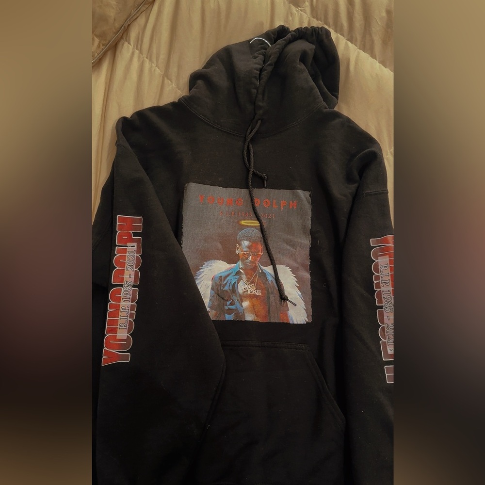 Black Young Dolph Graphic Hoodie